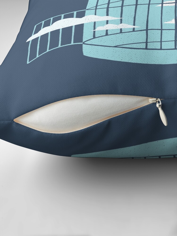 Thumbnail 2 of 4, Pillow, Free as a Bird designed and sold by thepapercrane.