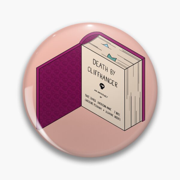 Item preview, Death by Cliffhanger designed and sold by Brews n Books.