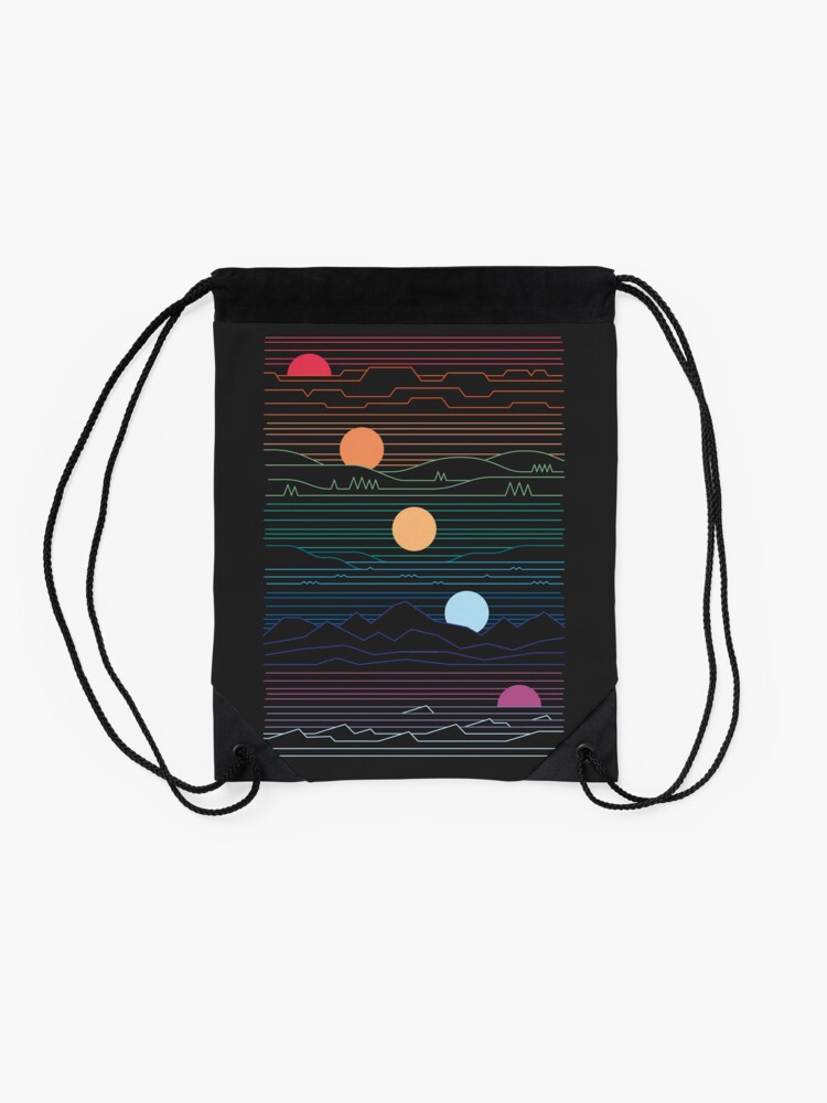 Alternate view of Many Lands Under One Sun Drawstring Bag