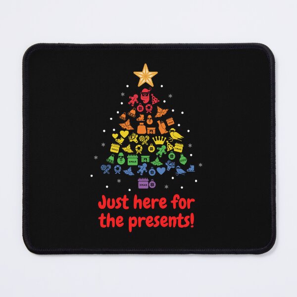 Item preview, Just here for the presents, Funny Christmas Tree, Lit up Tree, Christmas Gifts, Christmas Approaching designed and sold by moderncrazeshop.