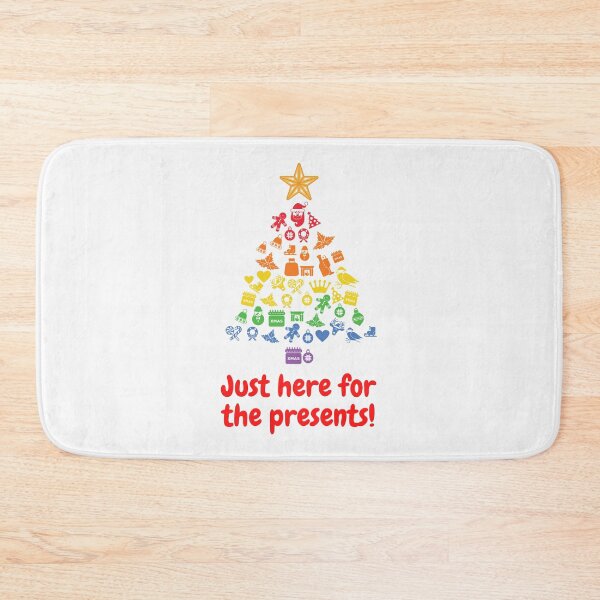 Item preview, Just here for the presents, Funny Christmas Tree, Lit up Tree, Christmas Gifts, Christmas Approaching designed and sold by moderncrazeshop.