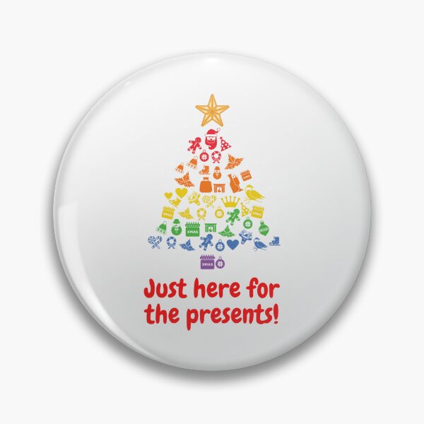 Item preview, Just here for the presents, Funny Christmas Tree, Lit up Tree, Christmas Gifts, Christmas Approaching designed and sold by moderncrazeshop.