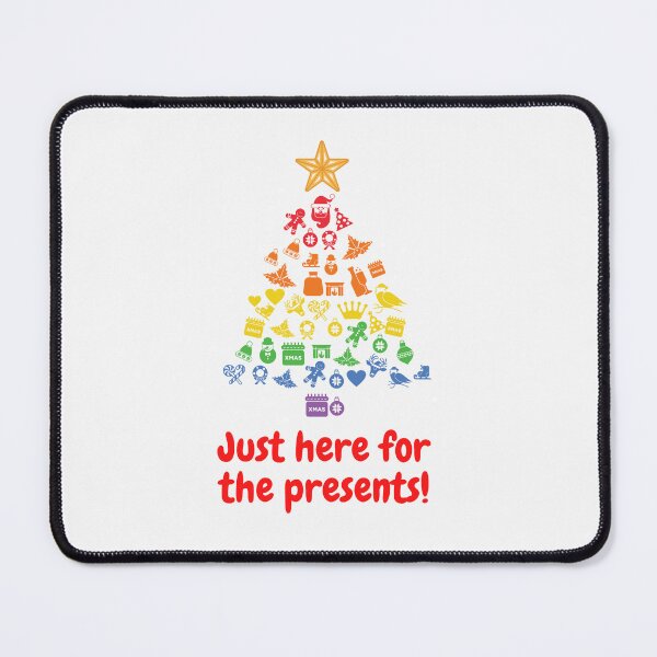 Item preview, Just here for the presents, Funny Christmas Tree, Lit up Tree, Christmas Gifts, Christmas Approaching designed and sold by moderncrazeshop.