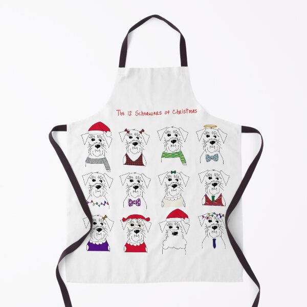 Item preview, The 12 Schnauzers of Christmas designed and sold by hbschnauzer.