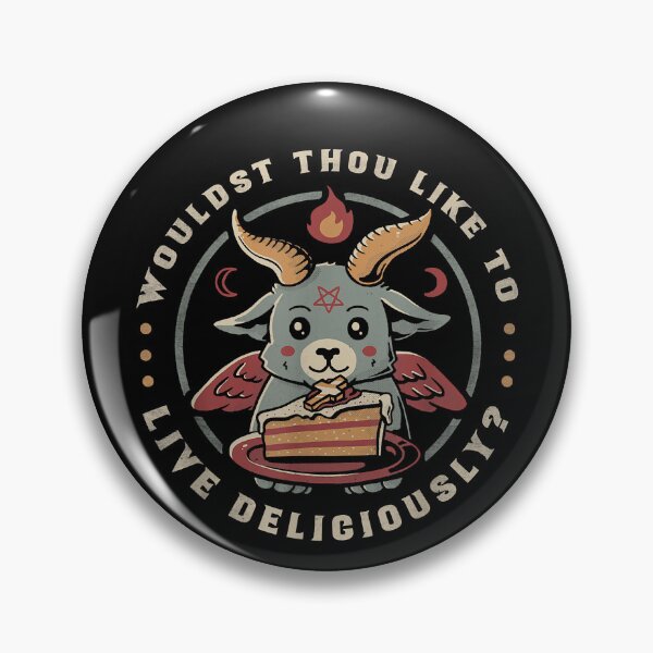 Item preview, Live deliciously cute goat satan devil foodie funny baphomet designed and sold by DanielPenington.