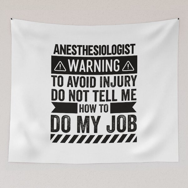 Item preview, Anesthesiologist Warning designed and sold by wittyshop.