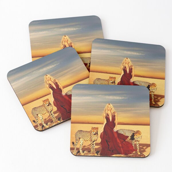 Item preview, Women And Pets Cheetah On The Desert Photoshot Aesthetic Poster designed and sold by roginezy.