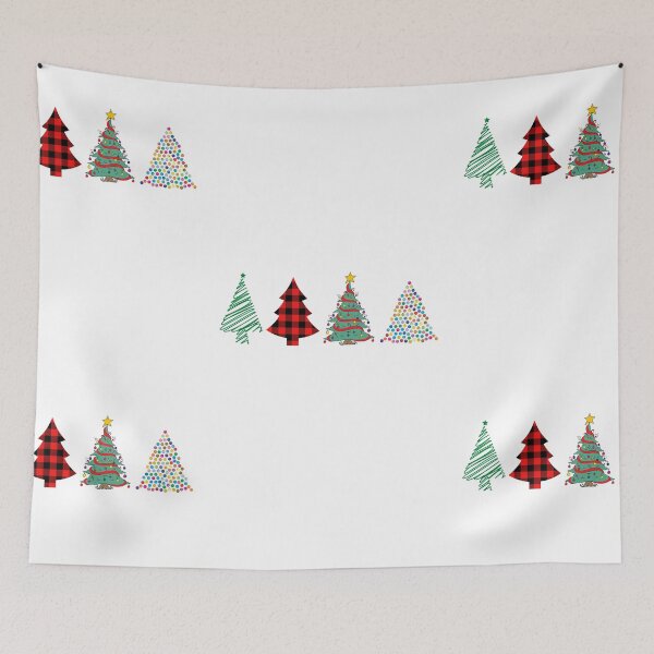 Item preview, Christmas Approaching, Colorful Christmas Tree, Lit Up Chrismas Tree, Ornaments Merry Christmas, designed and sold by moderncrazeshop.