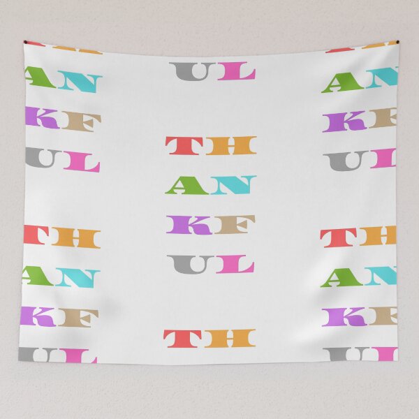 Item preview, Grateful Thankful Blessed, Cute Thanksgiving designed and sold by moderncrazeshop.