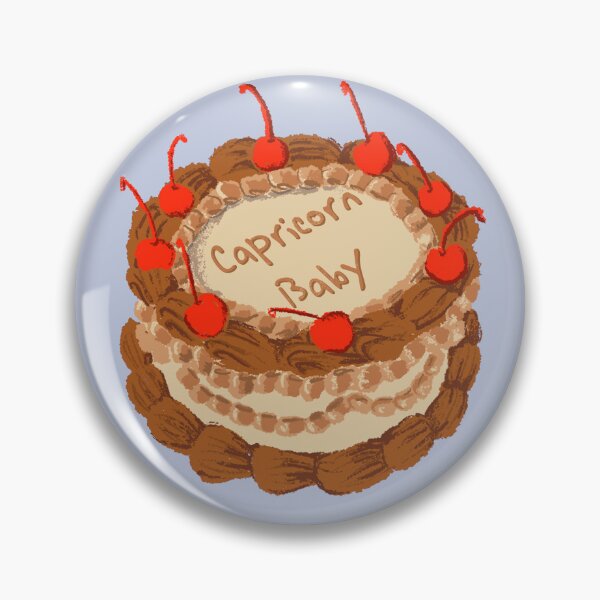 Item preview, Zodiac cake: Capricorn baby (cherries on top cake) designed and sold by Latenight-Art.