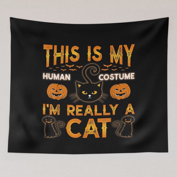 Item preview, This is my human costume i'm really a cat for halloween designed and sold by DanielPenington.