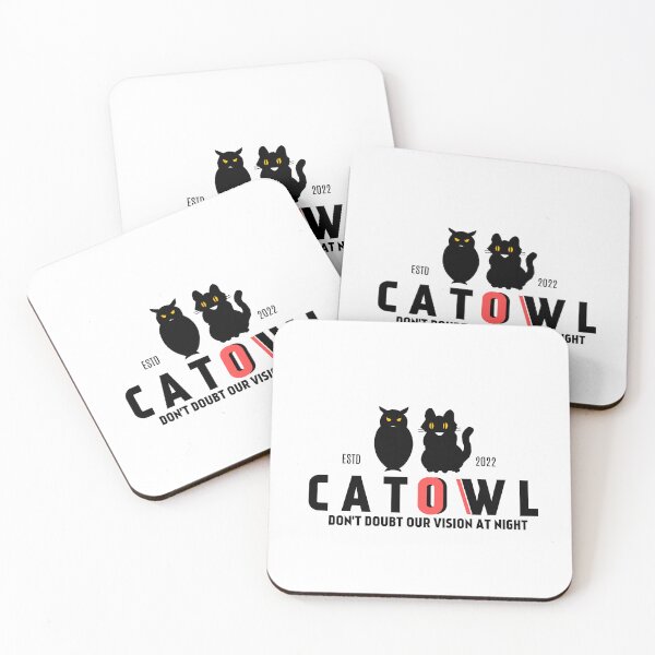 Item preview, a cat and an owl dont doubt our vision at night designed and sold by NUSA NIPA.