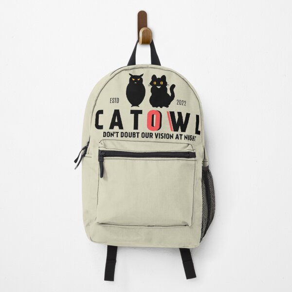 Item preview, a cat and an owl dont doubt our vision at night designed and sold by NUSA NIPA.