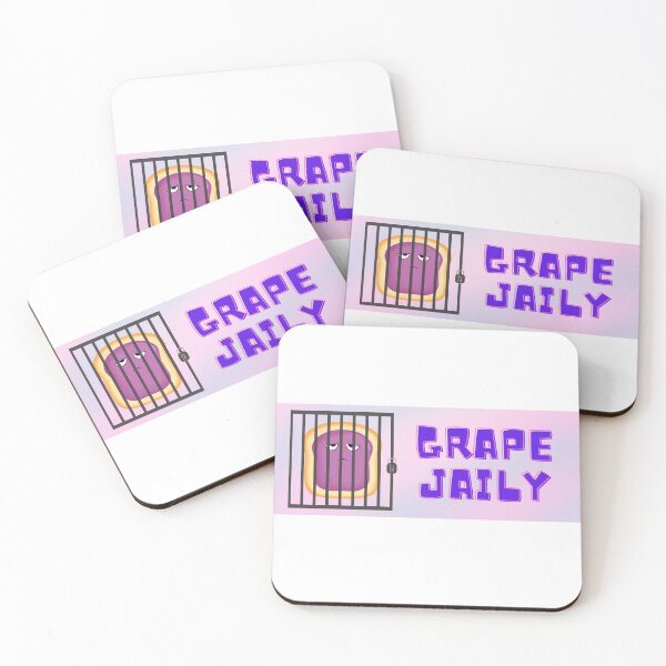 Item preview, Grape Jail-y Bumper Sticker designed and sold by hyperfocusrach.