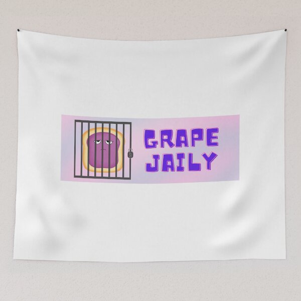 Item preview, Grape Jail-y Bumper Sticker designed and sold by hyperfocusrach.