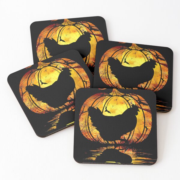 Item preview, Chicken silhouette pumpkin halloween  designed and sold by JeffreyColmener.