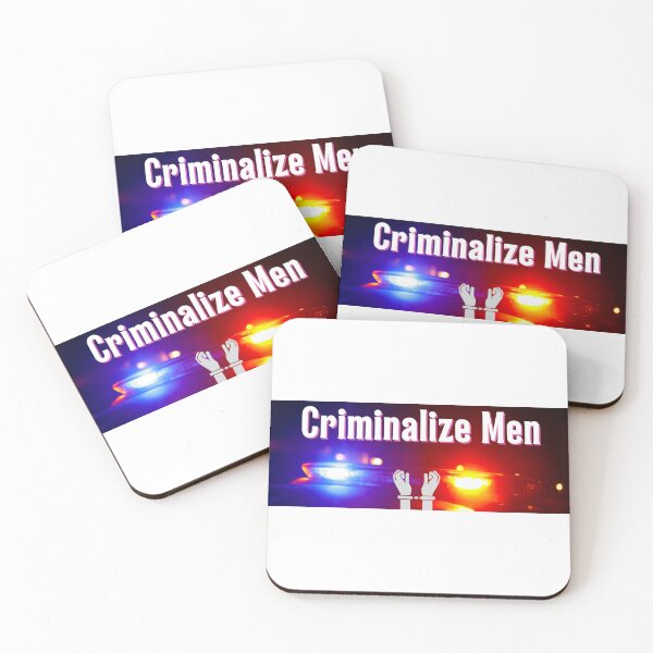 Item preview, Criminalize Men Funny Bumper Sticker designed and sold by hyperfocusrach.