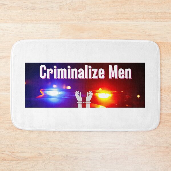 Item preview, Criminalize Men Funny Bumper Sticker designed and sold by hyperfocusrach.