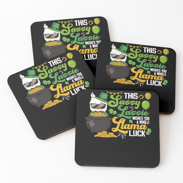 Item preview, Sassy Lassie Whole Llama Luck Shamrock St Patricks Day Llama designed and sold by oswaldcoccoh.