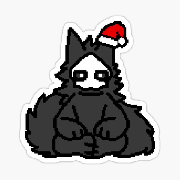 Changed Puro Sitting Sprite Christmas Sticker For Sale By