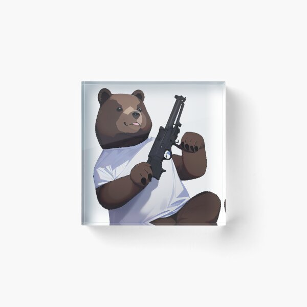 Item preview, Bear Gun Sticker designed and sold by BAYFAIRE.