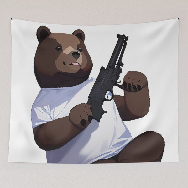 Item preview, Bear Gun Sticker designed and sold by BAYFAIRE.