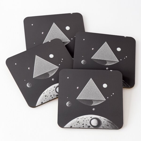 Item preview, Black and White Surrealist Moon designed and sold by Definitelycole.