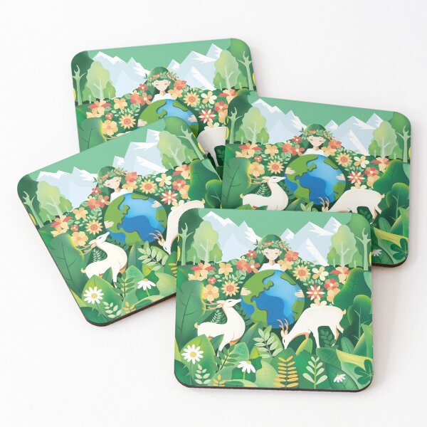 Item preview, Environmentalism protect the earth eco home green plants illustration designed and sold by DD215.