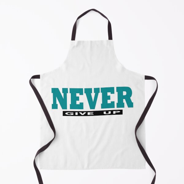 Item preview, Teal NEVER give Up- Christian Quote  designed and sold by Dailywalker22.