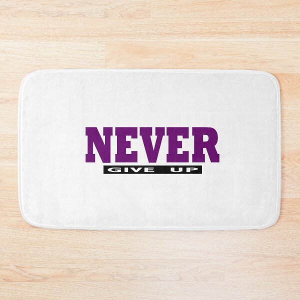 Item preview, Purple NEVER give Up- Christian Quote  designed and sold by Dailywalker22.