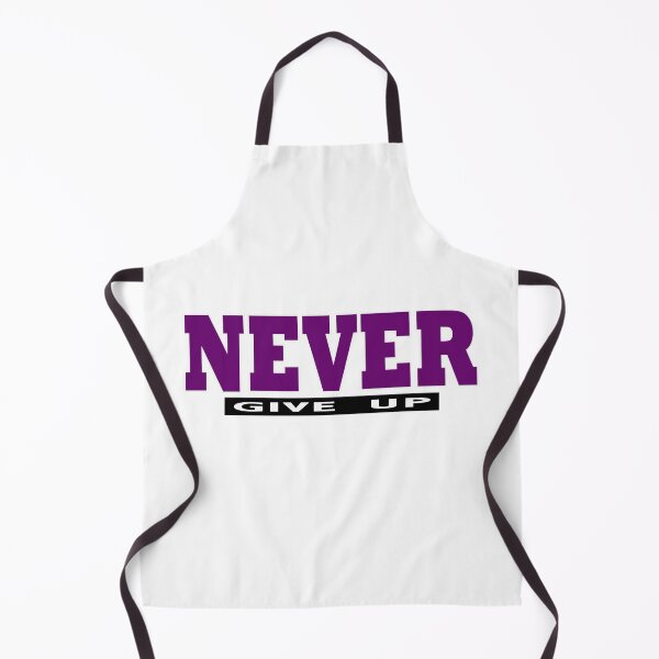 Item preview, Purple NEVER give Up- Christian Quote  designed and sold by Dailywalker22.