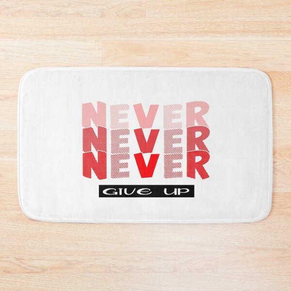 Item preview, Red NEVER give Up- Christian Quote designed and sold by Dailywalker22.