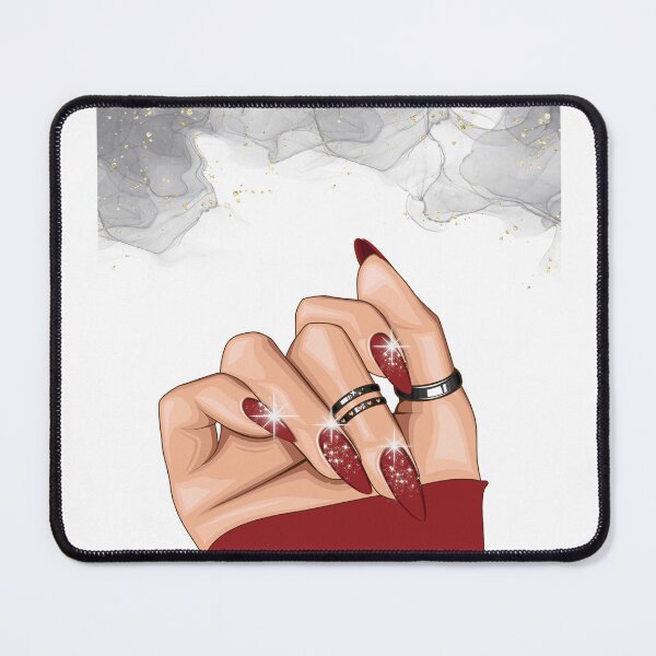 Item preview, Nail art, acrylic nail, nail salon, press on nails, red nails, nail polish, acrylic nails designed and sold by quotefactory.