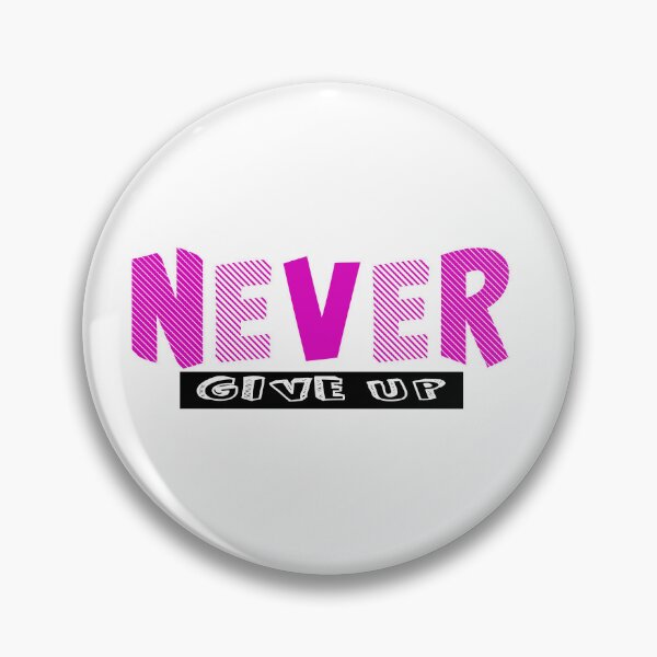 Item preview, Purple NEVER give Up- Christian Quote  designed and sold by Dailywalker22.