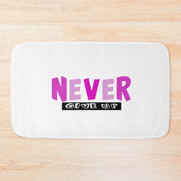 Item preview, Purple NEVER give Up- Christian Quote  designed and sold by Dailywalker22.