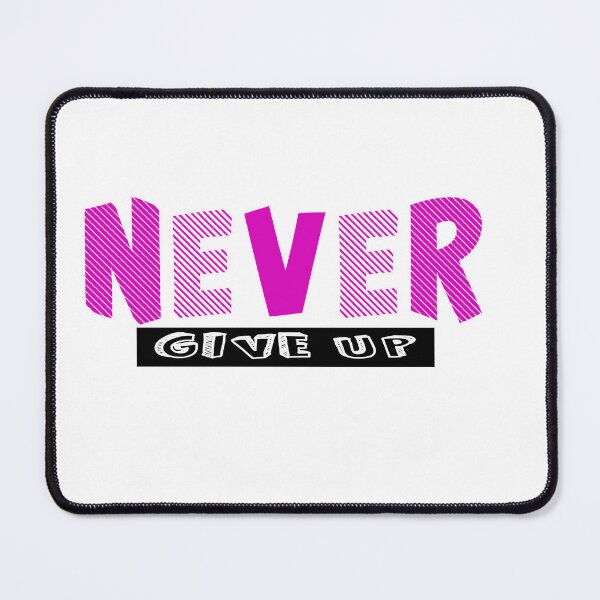 Item preview, Purple NEVER give Up- Christian Quote  designed and sold by Dailywalker22.