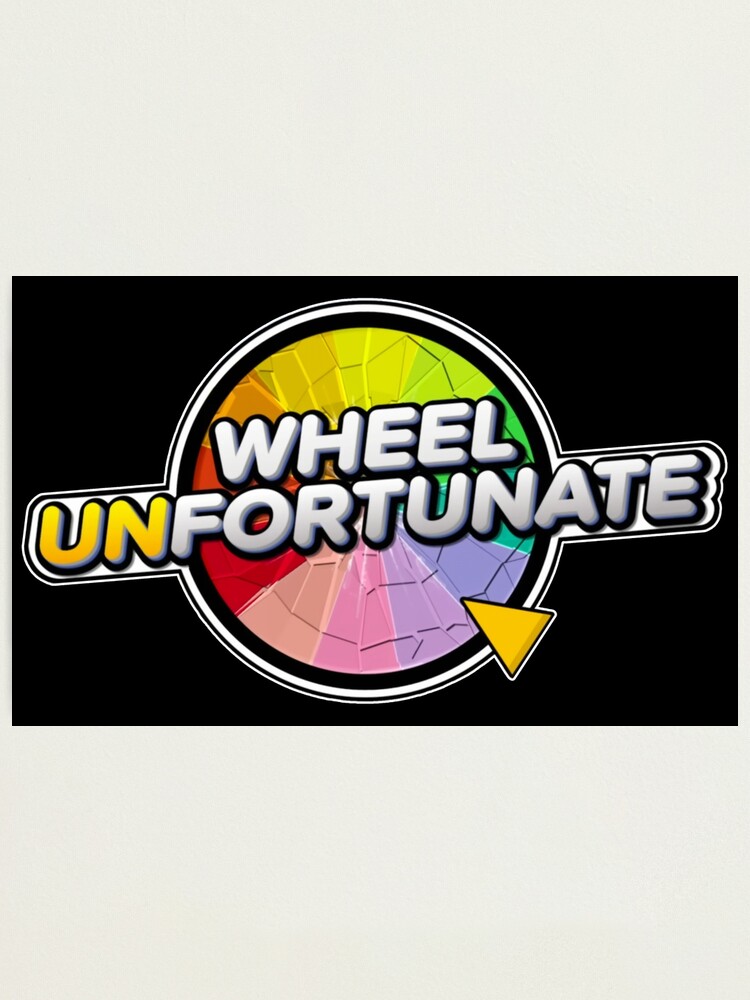 Wheel Unfortunate Over Time Dude Funny Game Photographic Print for Sale by  fomodesigns