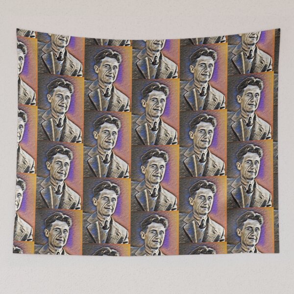 Artikelvorschau, George Orwell-Kunstwerk | George Orwell-Porträt | Wandkunst von George Orwell entworfen und verkauft von Suyogsonar25.