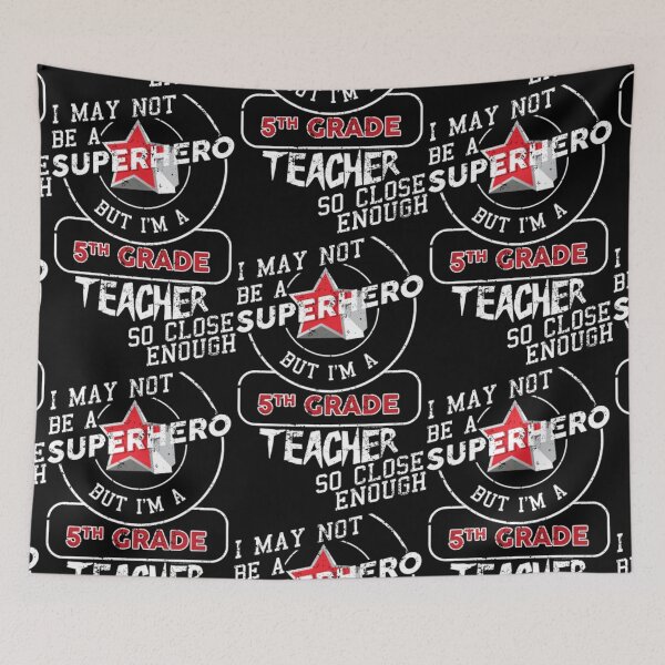 Item preview, 5th Grade Teacher Superhero  designed and sold by aryagiri.