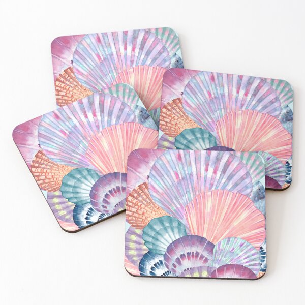 Item preview, sea shell, sea shells, ocean, beach, sea weed, sea shell sticker, corals, sea designed and sold by quotefactory.