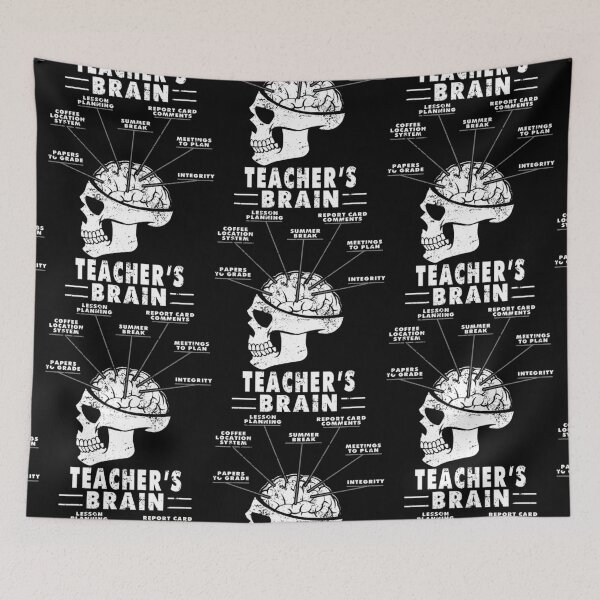 Item preview, A Teacher's Brain Funny Teacher designed and sold by aryagiri.