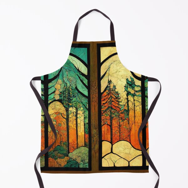 Item preview, Forest Stained Glass 13 Abstract AI Generated Art designed and sold by MeAI-Art.