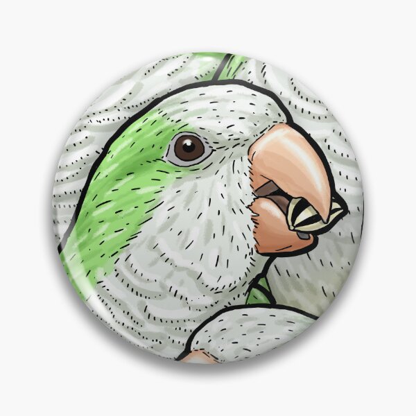 Item preview, Green Quaker Monk Parakeets designed and sold by MaratusFunk.