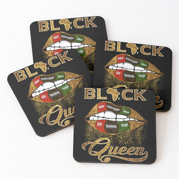 Item preview, Black Queen Lips Africa Green Red Diva designed and sold by KenvilMarin.
