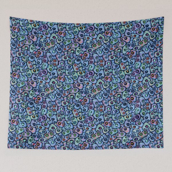 Item preview, Calaveras del Dia de los Muertos Azules designed and sold by Iker Paz Studio.
