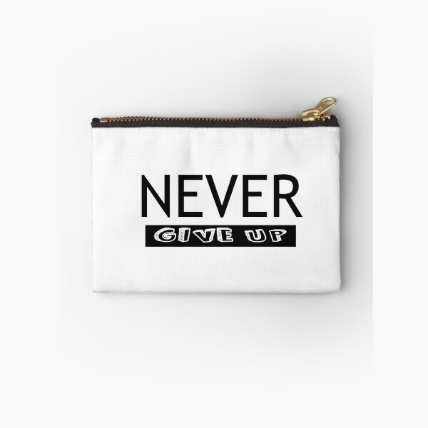 Item preview, Black NEVER give Up- Christian Quote designed and sold by Dailywalker22.