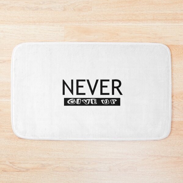 Item preview, Black NEVER give Up- Christian Quote designed and sold by Dailywalker22.