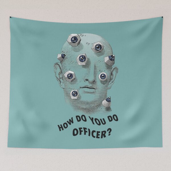 Item preview, Trippy EDM Rave Festival How Do You Do Officer designed and sold by KenvilMarin.