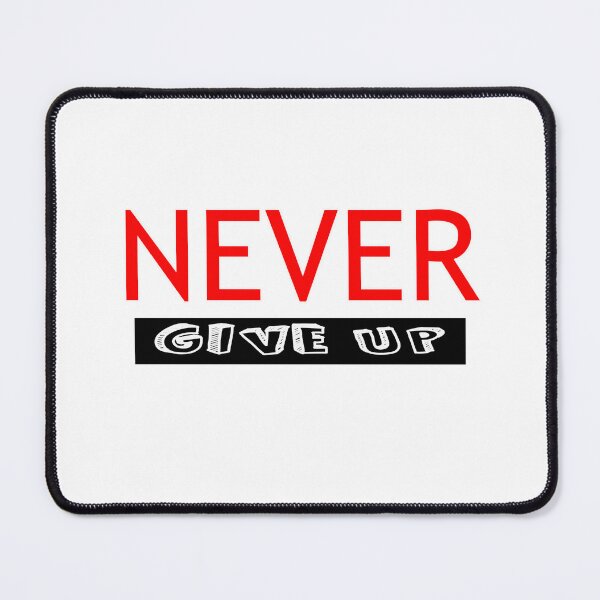 Item preview, Red NEVER give Up- Christian Quote designed and sold by Dailywalker22.