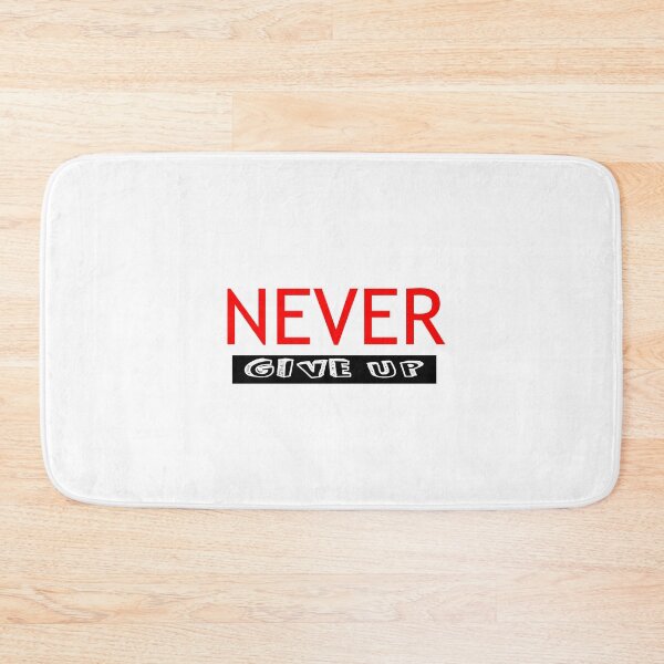 Item preview, Red NEVER give Up- Christian Quote designed and sold by Dailywalker22.